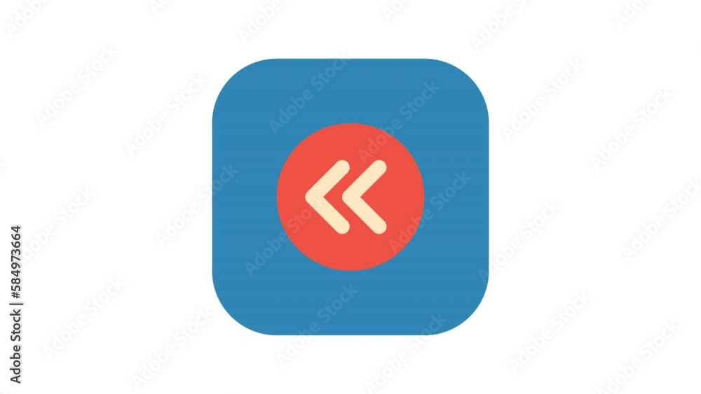 Previous Button on white background, animated icon.
Previous Button on white background, animated icon.
