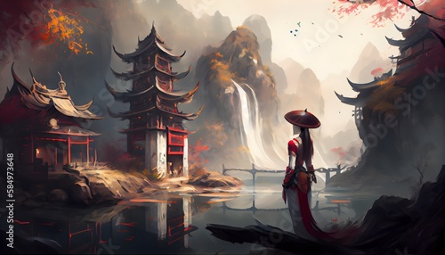 Enchanting World of Asian-Inspired Fantasy Scenes © Imagery
