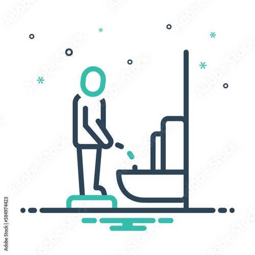 Mix icon for peeing
