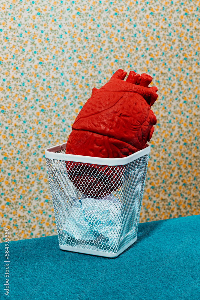 © Juan Moyano/Stocksy - heart in the trash