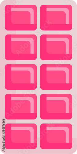 Flat-style illustration of Isolated chewing.
