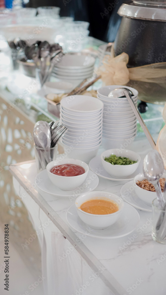 table setting at a restaurant