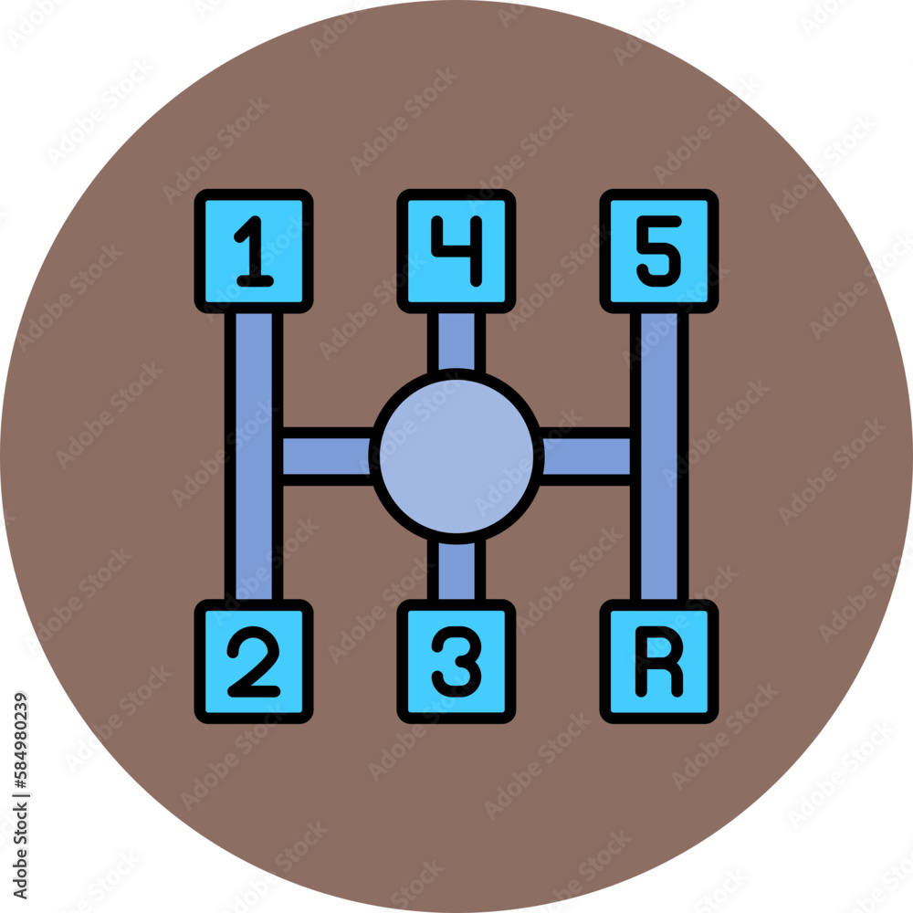 Transmission Multicolor Circle Filled Line Icon Transmission Multicolor Circle Filled Line Icon