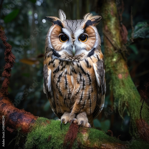 Beautiful Great Horned Owl, AI © TheOdd1 