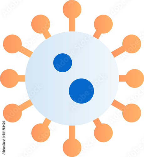 A virus icon represents various types of viruses, including common colds, flu, and other infectious diseases