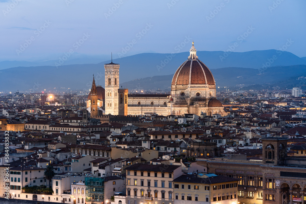 Cathedral of Santa Maria del Fiore from Piazza Michelangelo