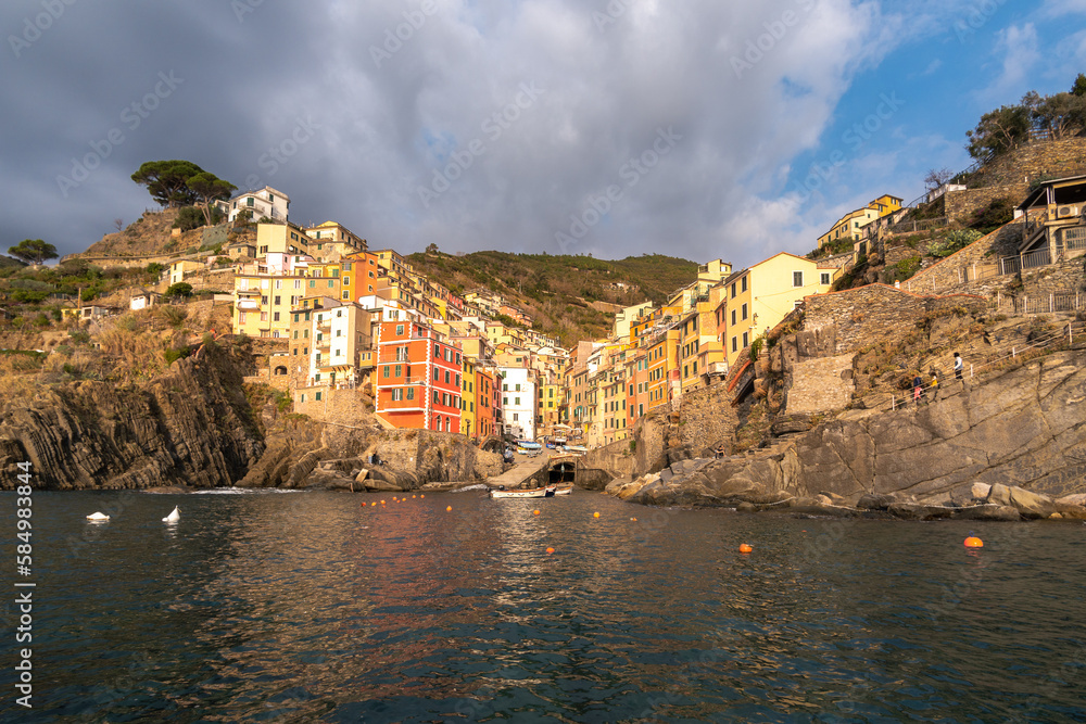 Colorful village of Riomaggiore, Cinque Terre, Italy