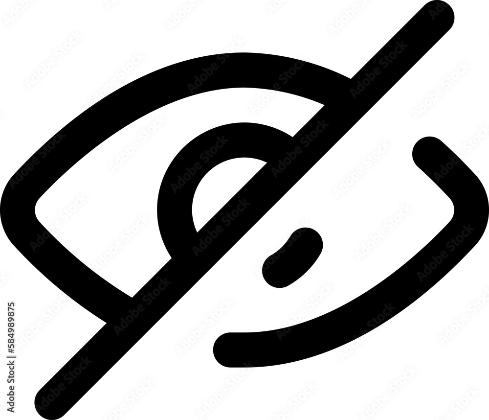 edit view off simple icon illustration in line style and used for user interface, web, software and many more edit view off simple icon illustration in line style and used for user interface, web, software and many more