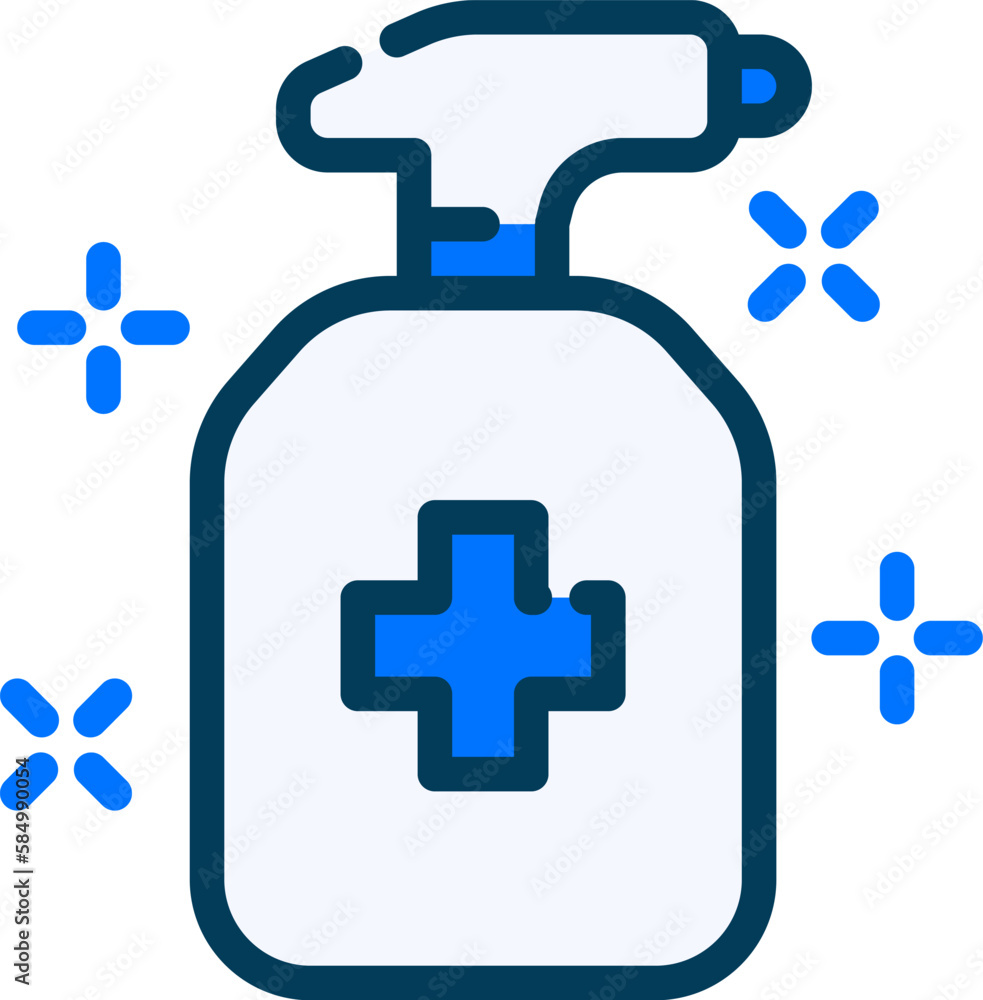 The disinfectant icon symbolizing a product that kills or removes germs and viruses. The icon is commonly used to indicate the presence of cleaning supplies or disinfection services The disinfectant icon symbolizing a product that kills or removes germs and viruses. The icon is commonly used to indicate the presence of cleaning supplies or disinfection services