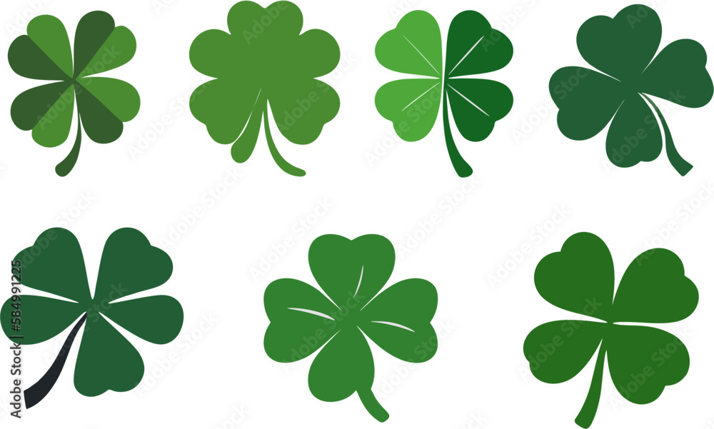 set of four clover set of four clover
