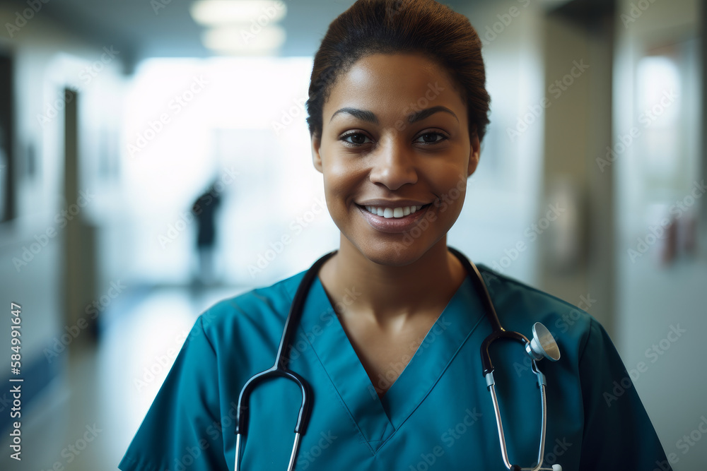 Caring and Compassionate: A Happy Nurse Spreading Positivity in a Hospital Setting. Generative AI Caring and Compassionate: A Happy Nurse Spreading Positivity in a Hospital Setting. Generative AI