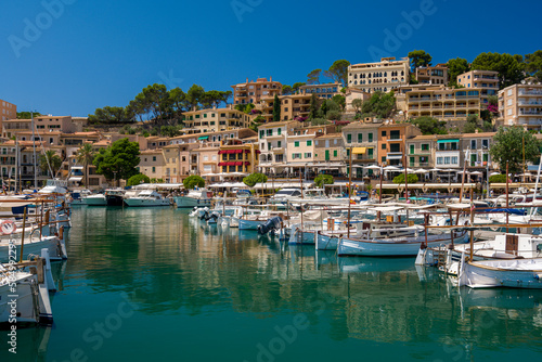 Port de Soller on Mallorca Island in the Mediterranean Sea © Aliaksandr