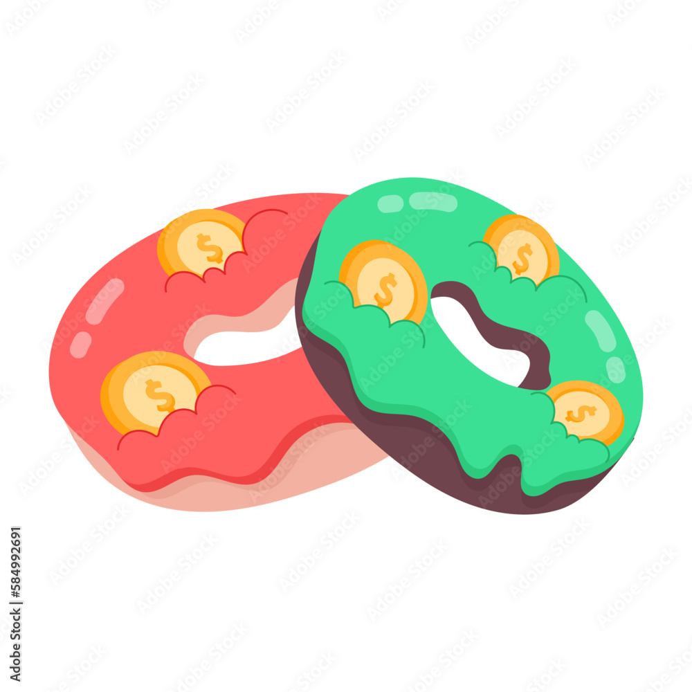 Fototapeta premium Donut Investment