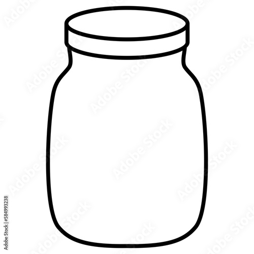 jar glass empty icon illustration