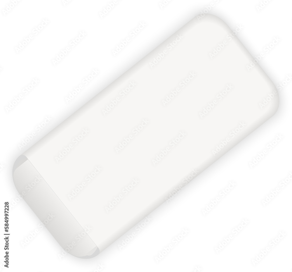 3D object stationery white eraser 3D object stationery white eraser