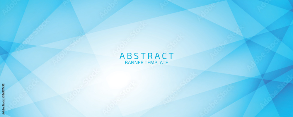 Abstract banner template with modern design