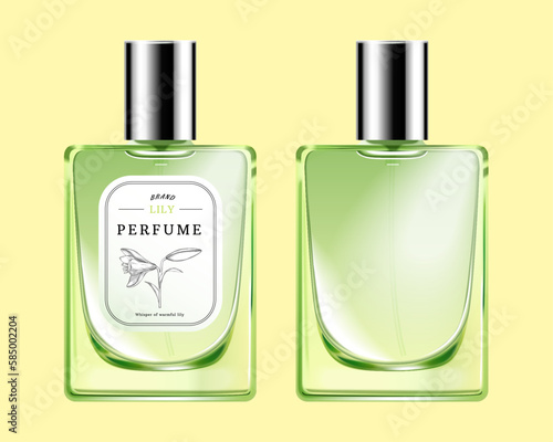 Perfume glass bottle element set