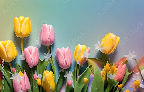 beautiful tulips, flower fi...