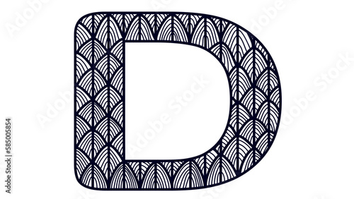font  letter D