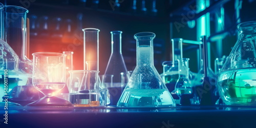 Scientific background research in biochemistry and medicine. Generative AI © Лилия Захарчук