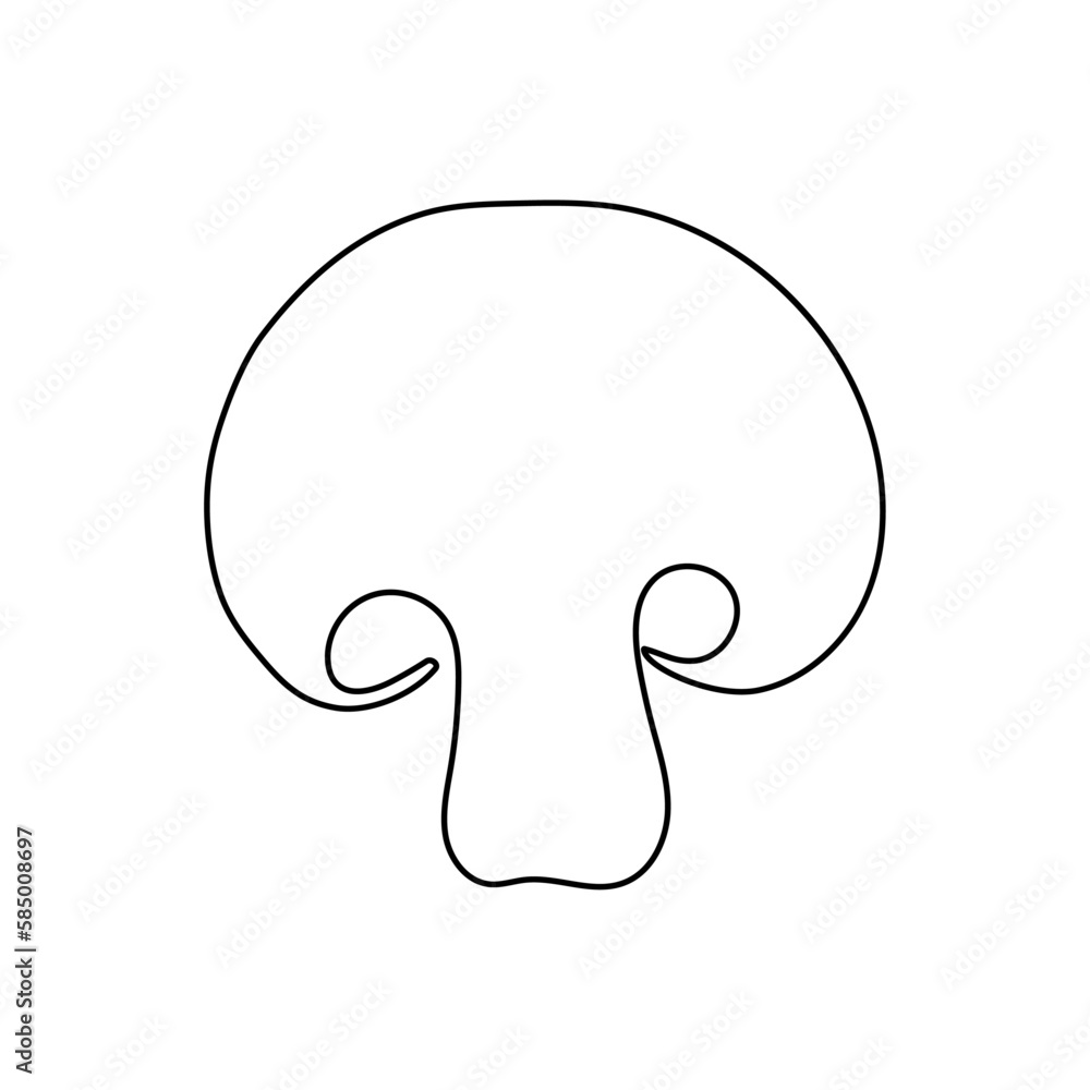 hand drawn vector illustration shiitake mushrooms hand drawn vector illustration shiitake mushrooms