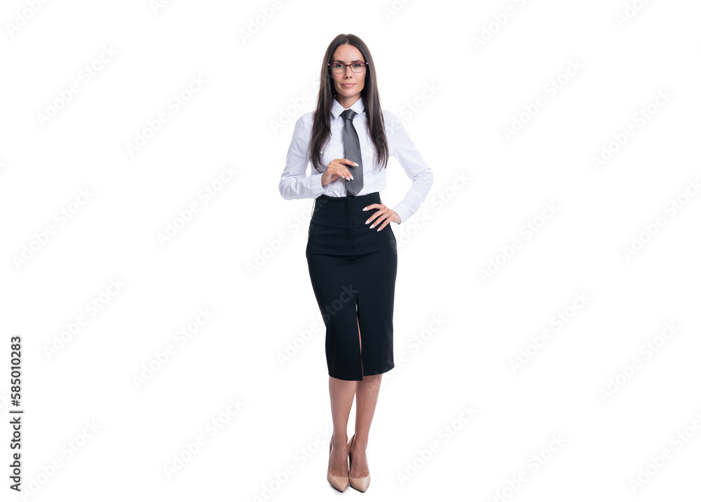 woman manager in studio. woman manager on background.