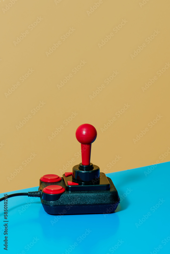 red and black joystick red and black joystick