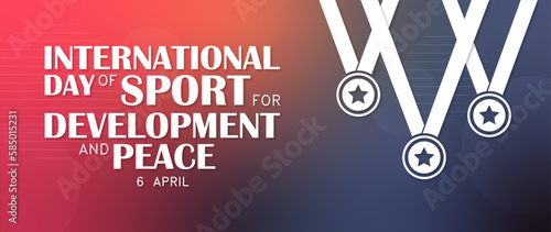International day of sport for development and peace colorful background