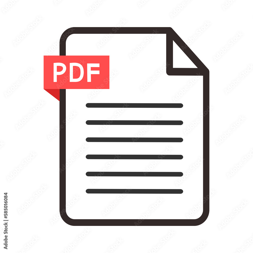 File PDF icon on transparent background. File PDF icon on transparent background.