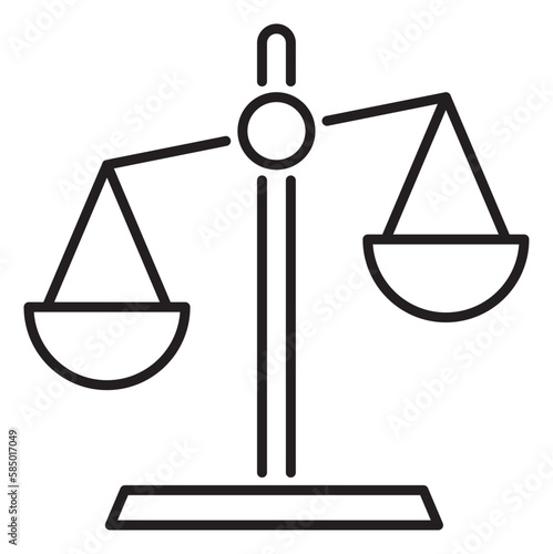 Information technology scales vector icon illustration