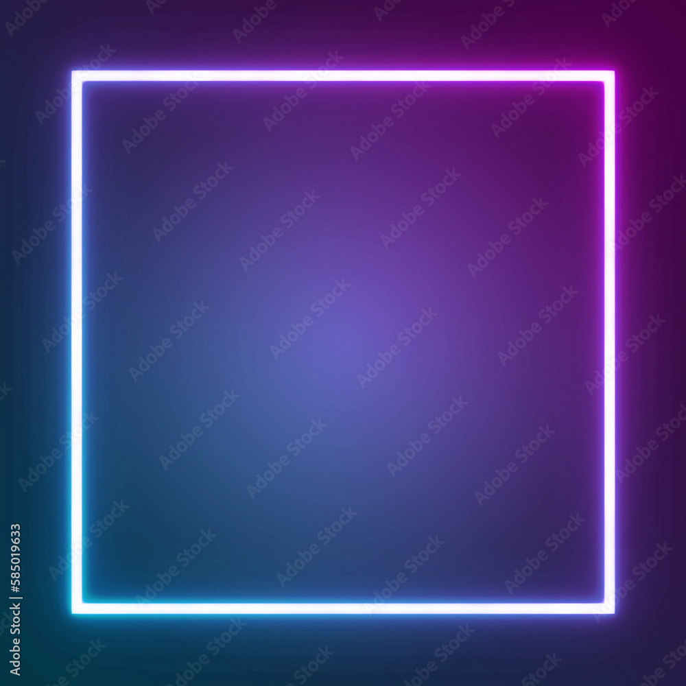 gradient neon light square line glow design template blue purple gradient neon light square line glow design template blue purple