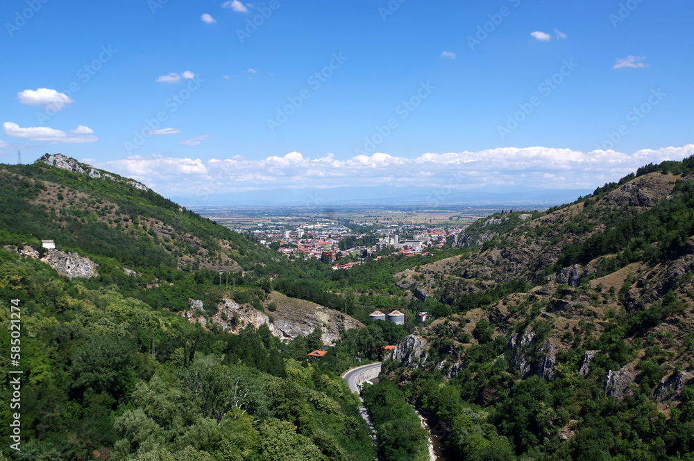 vue depuis la forteresse Asens, Bulgarie
