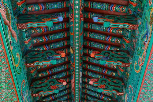 Wallpaper Mural Traditional patterns painted on the ceiling. Torontodigital.ca