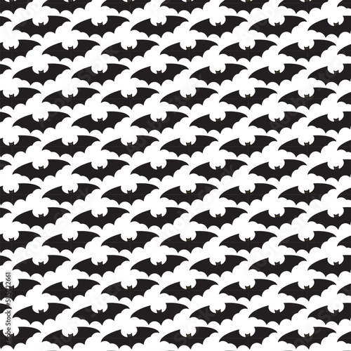 bat pattern on white background. Vector illustration
