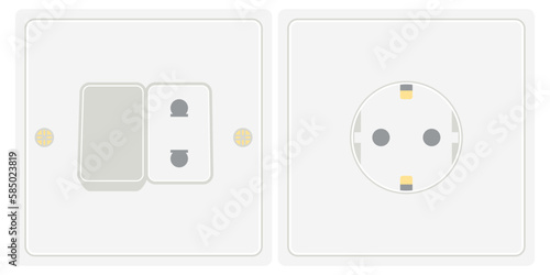 Double Switch and Receptacle Socket Electrical Tool Equipment 