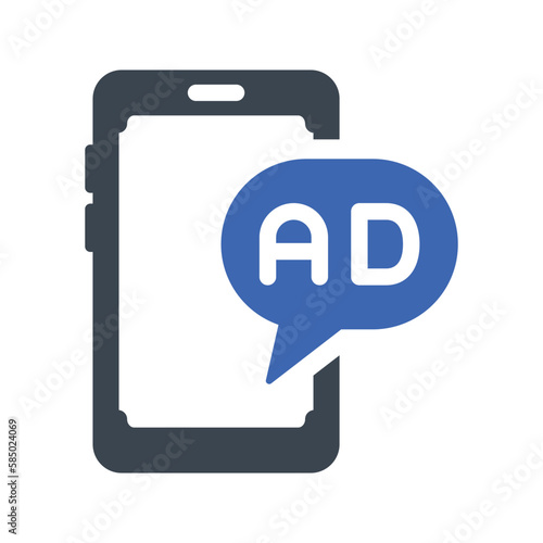 Mobile ads icon © Shaharea