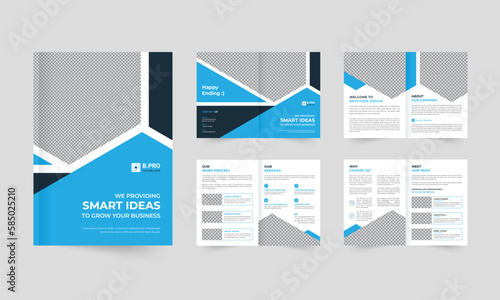 Brochure layout template for company profile ,annual report , brochures, flyers, leaflet, magazine, book with cover page design