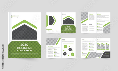 business brochure template layout design, business profile template design, 08 pages, annual report, minimal, editable business brochure.