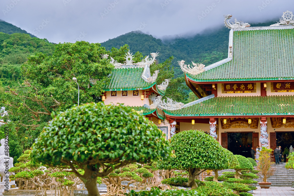 Lin Ung Buddhist Temple on the Seoncha Peninsula near Da Nang, Vietnam.