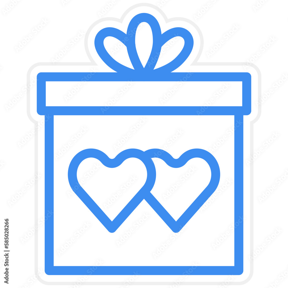 Vector Design Wedding Gift Icon Style Vector Design Wedding Gift Icon Style