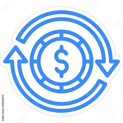 Vector Design Refinance Icon Style