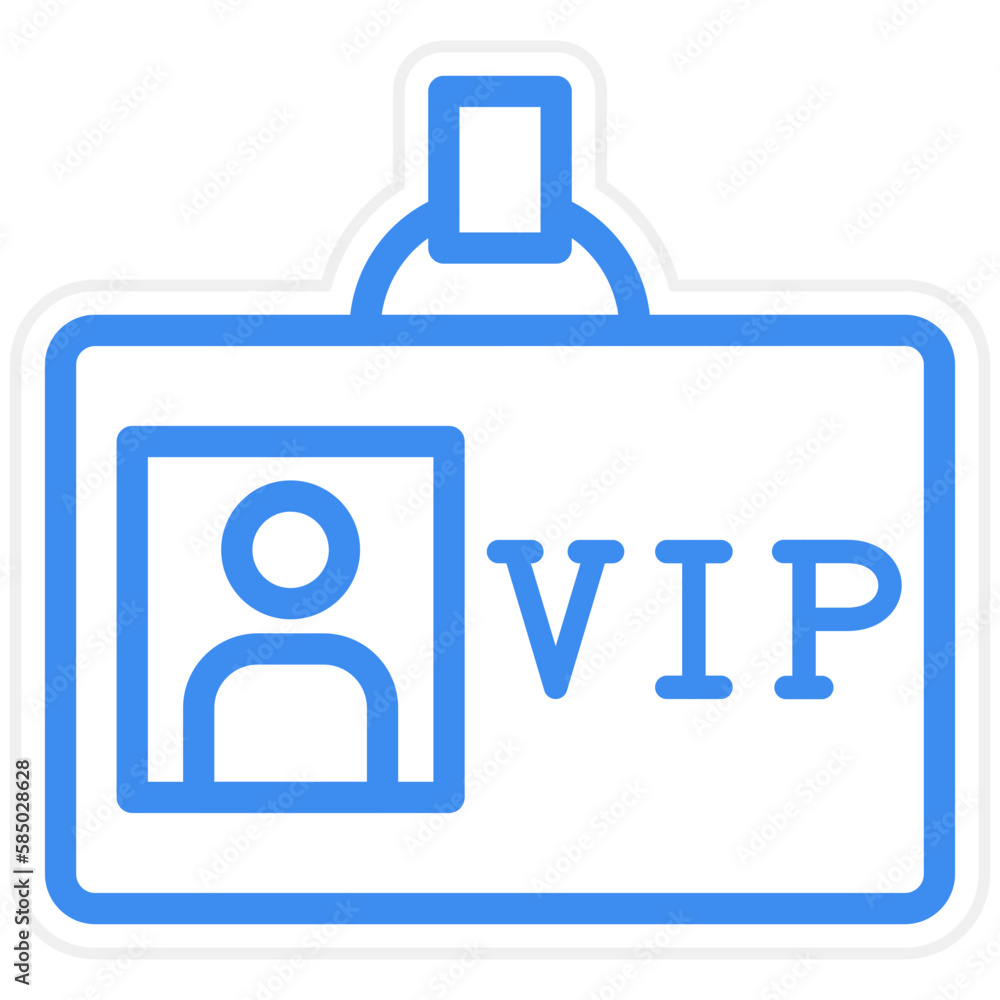 Obraz premium Vector Design VIP Pass Icon Style