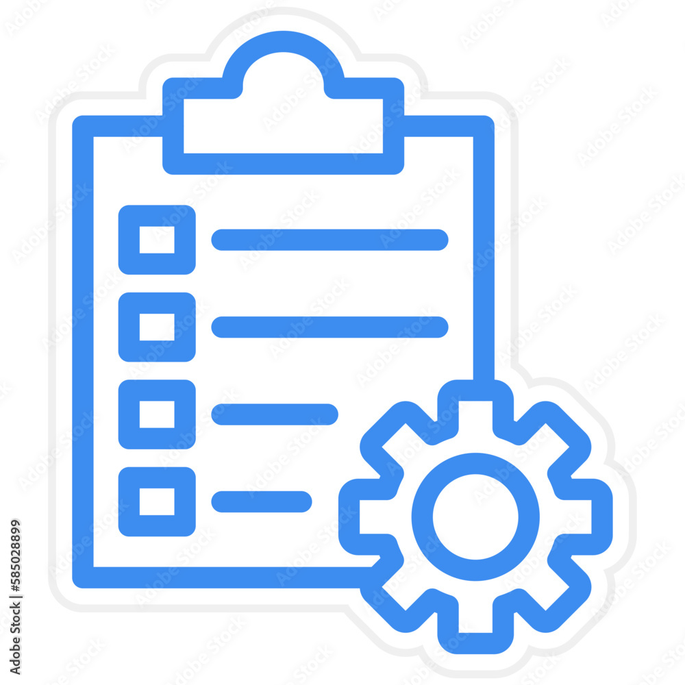 Vector Design Work List Icon Style Vector Design Work List Icon Style