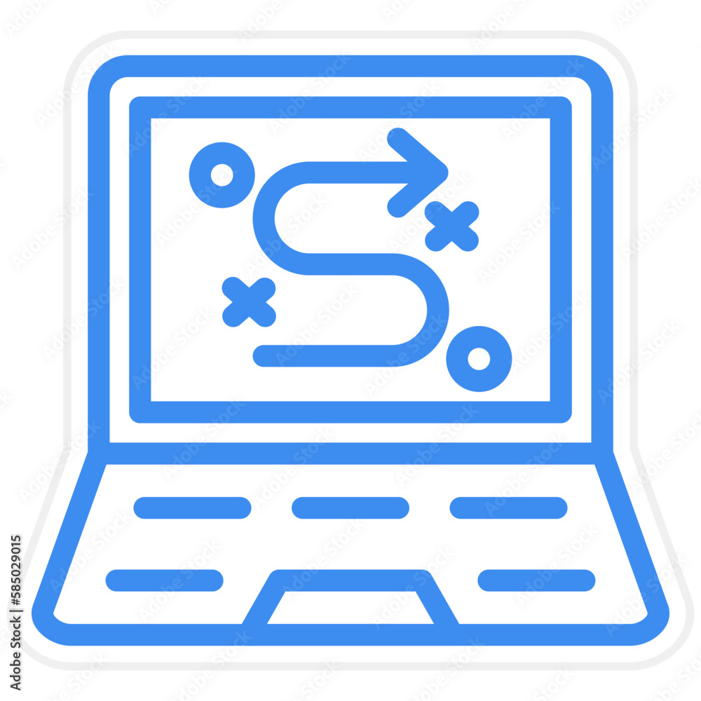 Vector Design Digital Strategy Icon Style Vector Design Digital Strategy Icon Style