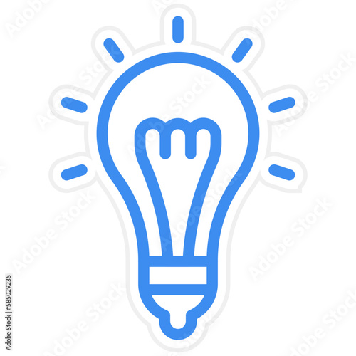 Vector Design Bulb Icon Style