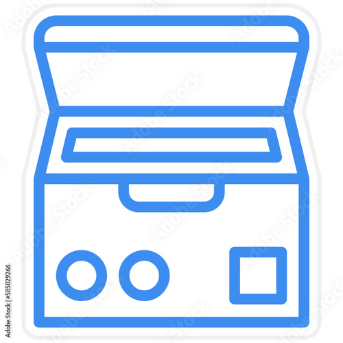 Vector Design Deep Freezer Icon Style