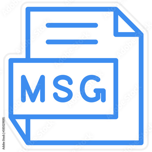 Vector Design MSG Icon Style
