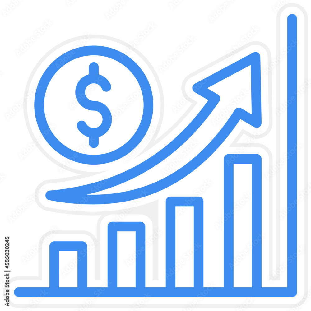 Vector Design Stocks Icon Style Vector Design Stocks Icon Style