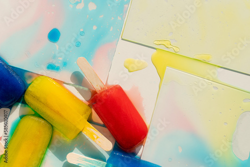 Colorful Ice pops