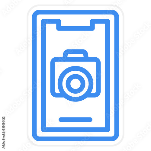 Vector Design Mobile Camera Icon Style